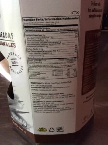 baked tostada chips nutrition info