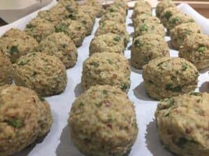 eggplant meatballs uncooked
