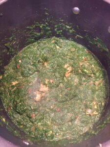 saag paneer cooking