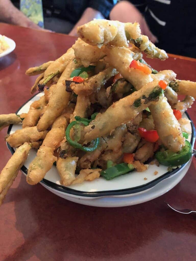 Crispy Spicy Asparagus at 369 Chinese Bistro