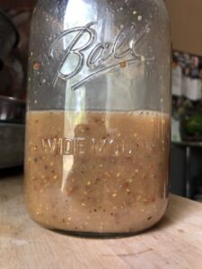 dressing all combined after shaken up