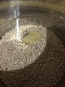 process - dried, rinsed in water