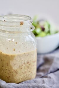 finished sauce in jar