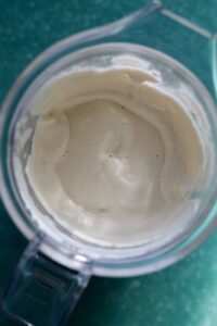 process shot - after blending