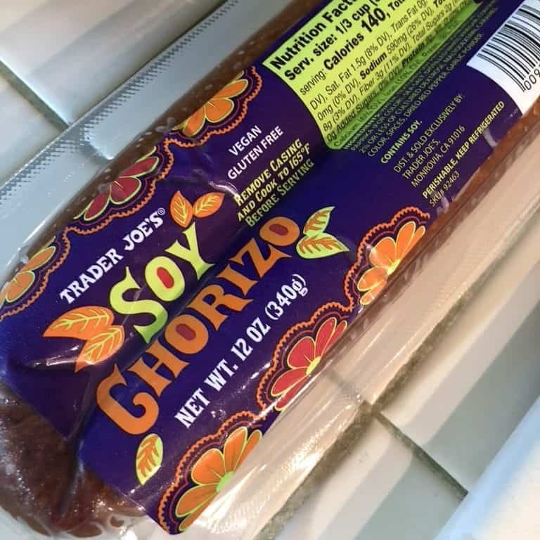 trader joe's soy chorizo