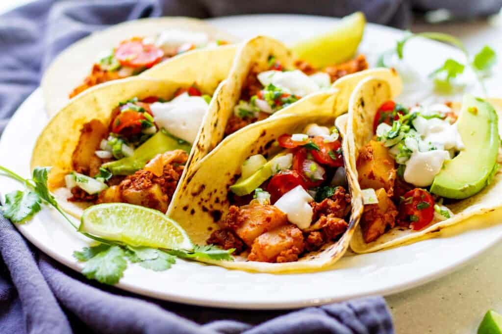 plate of tacos