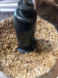 process shot ground walnuts in food processor