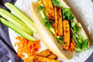 banh mi with sides