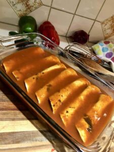 step 7 - cover in sauce