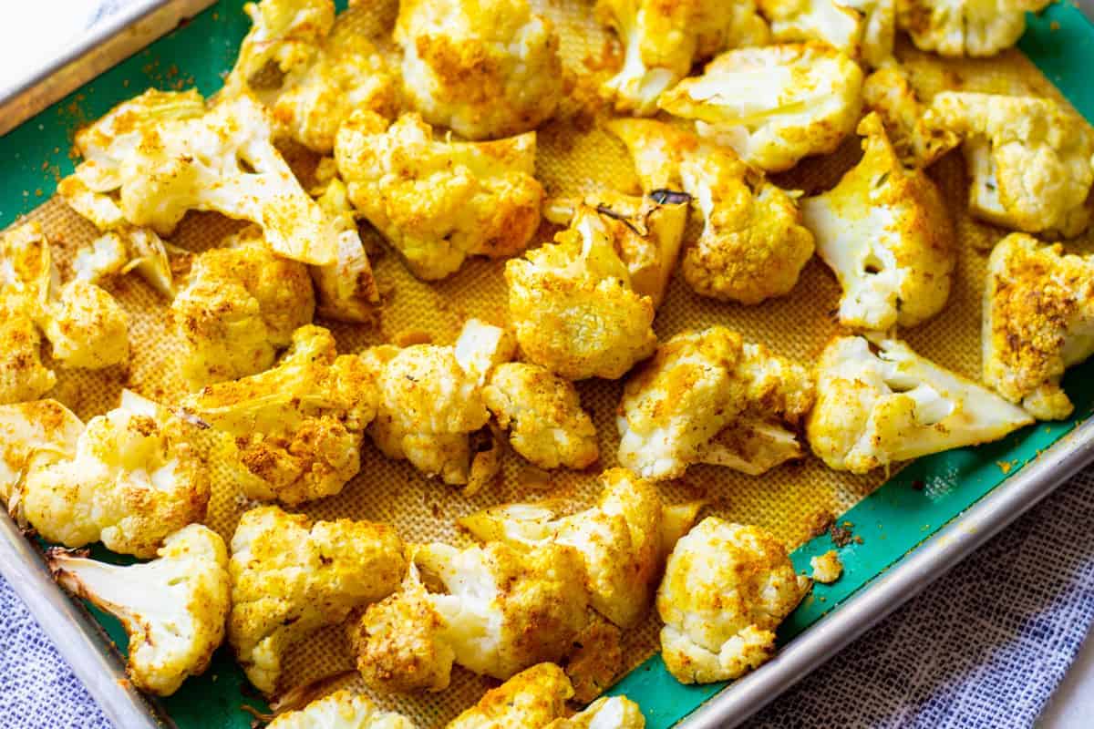 Curry Roasted Cauliflower Meal Prep - SO VEGAN