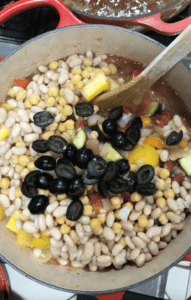 Process Mediterranean Chickpea Stew Instant Pot vegan vegetarian recipe 6