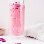 pink drink in glass