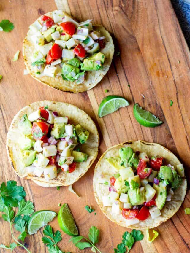 Vegan Ceviche Tostadas with Heart of Palm and Avocado