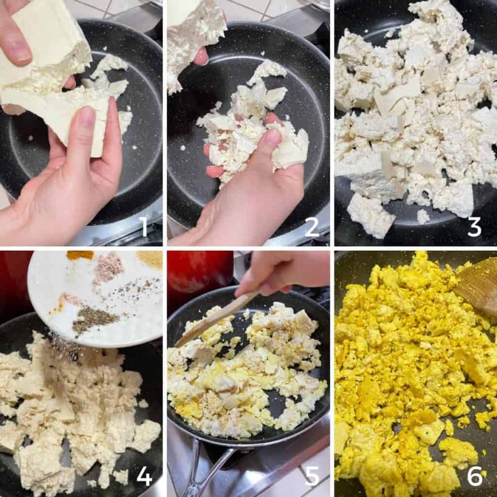 how to make tofu scramble with black salt