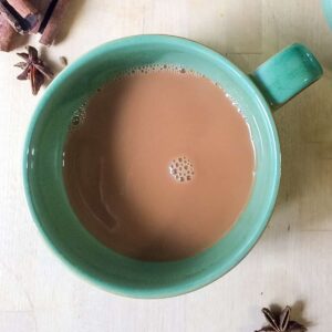 cup of hot chai tea