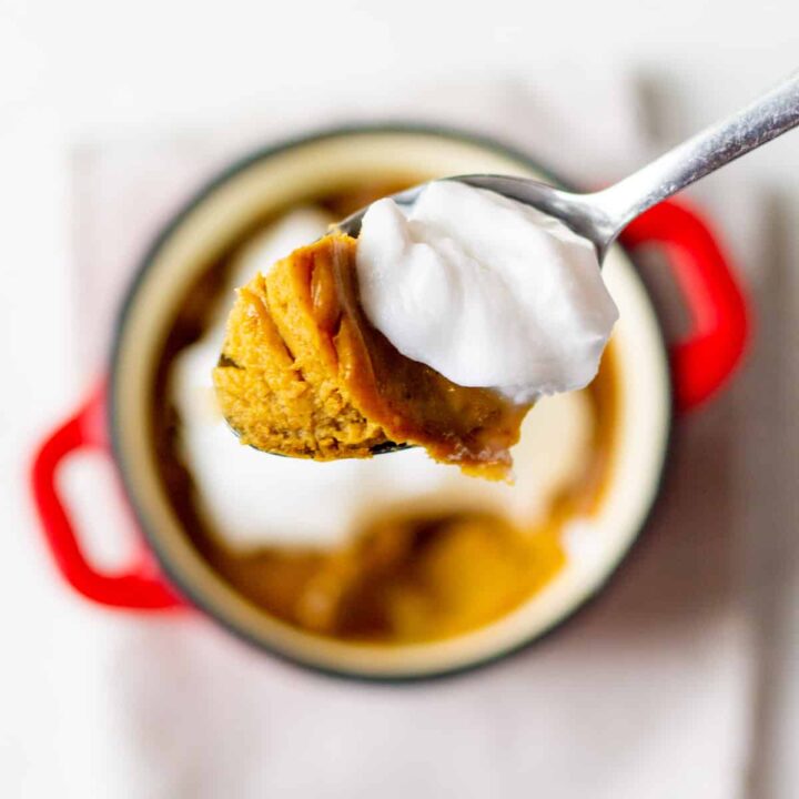 Pie Ramekins Crustless Pumpkin Pie Ramekins with Leftover Filling (vegan)