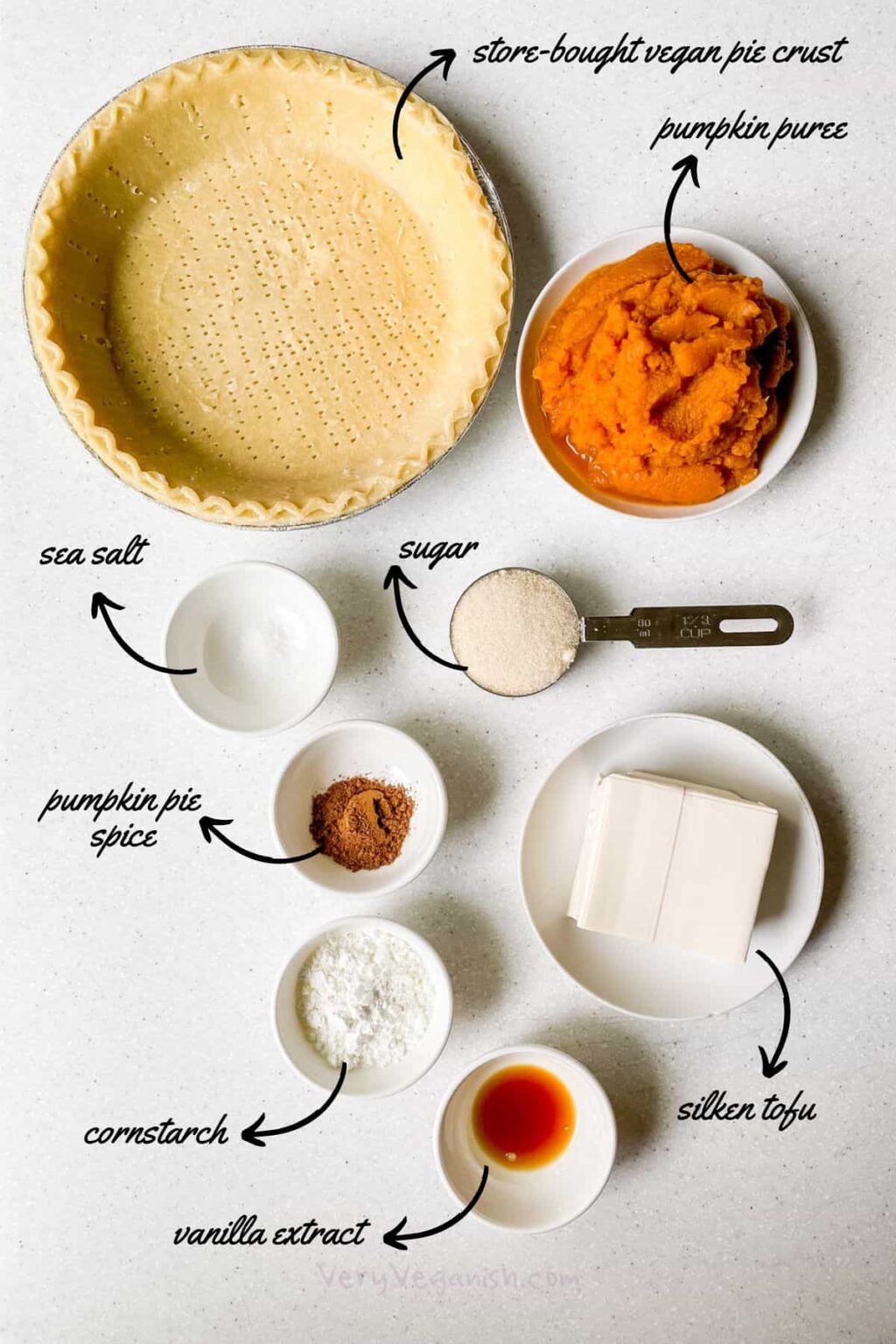 Easy Vegan Pumpkin Pie with Silken Tofu