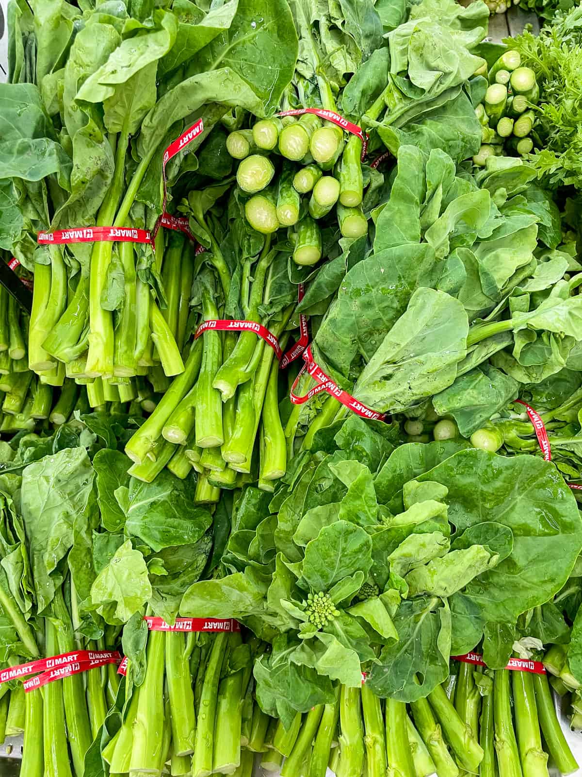 Gai lan Chinese broccoli at H-mart