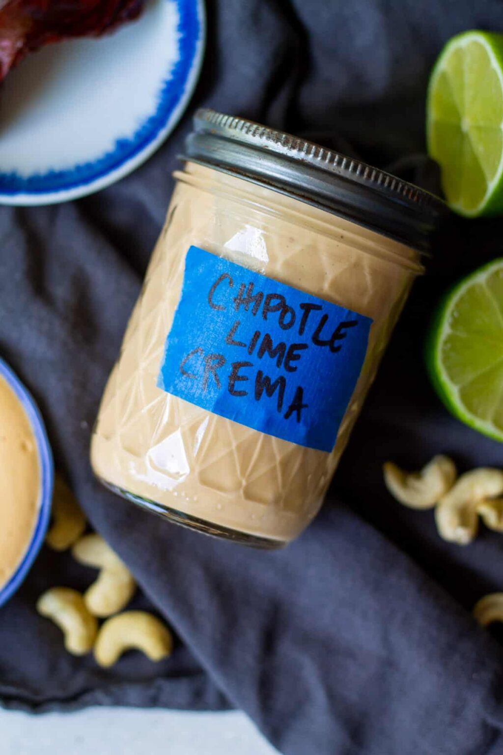Vegan Chipotle Crema (chipotle lime cashew cream)