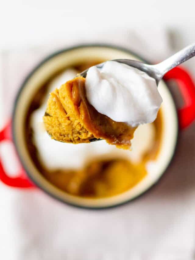 Easy 100 Calorie Crustless Pumpkin Pie Ramekins Story