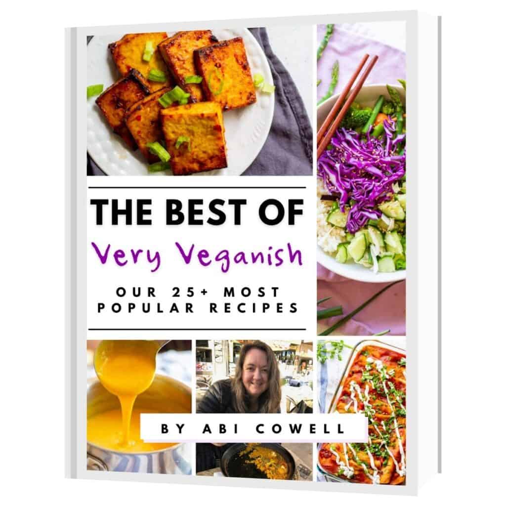 cover of "The Best of Very Veganish" digital cookbook by Abi Cowell