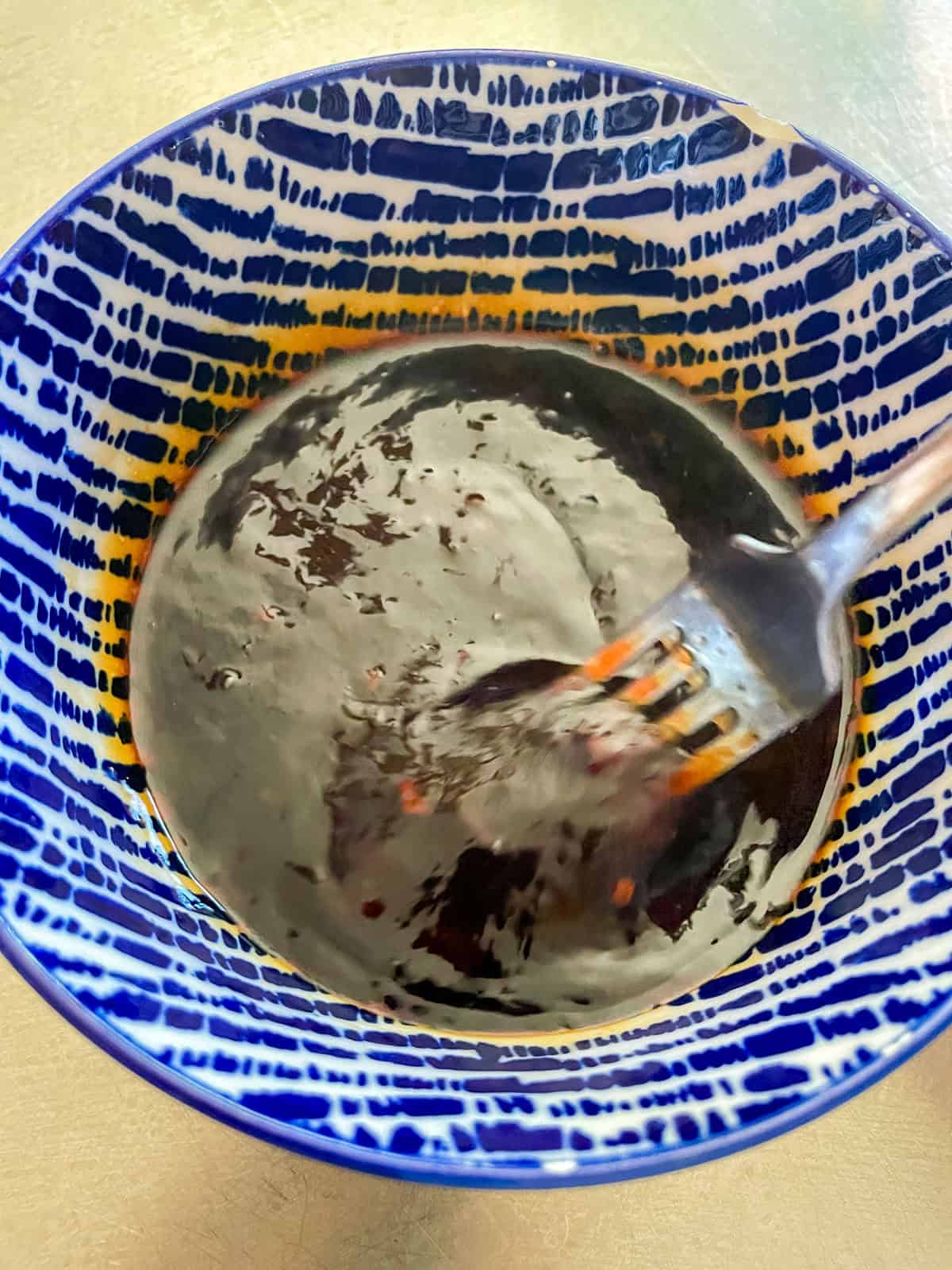 Process - stirring sauce